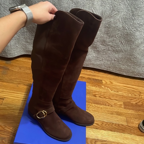 Stuart Weitzman 5050 Siella Boot Brown Suede Size 6 - Picture 4 of 12